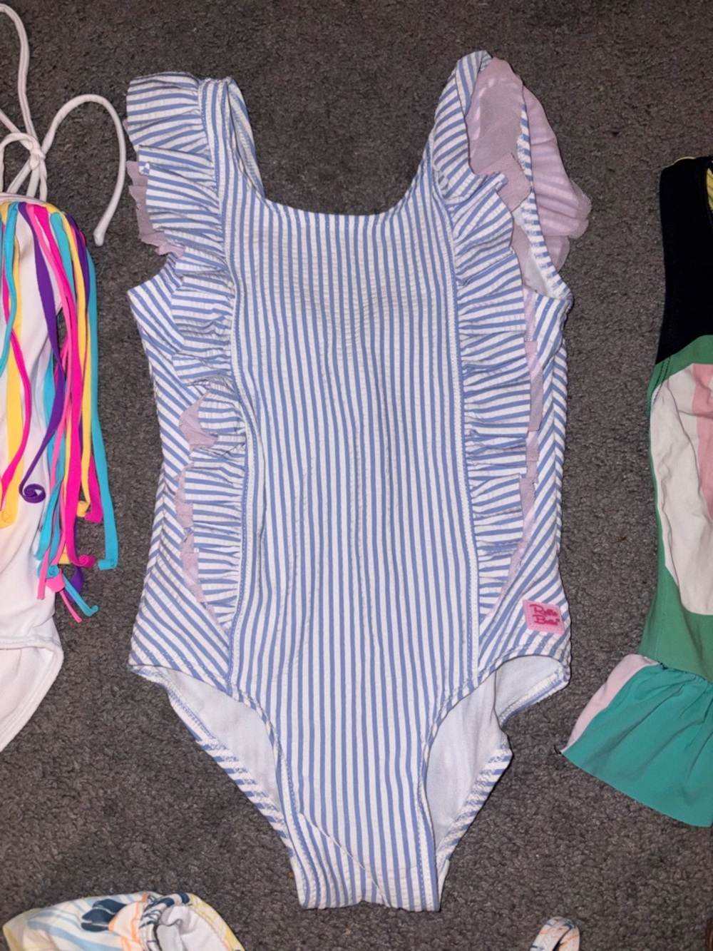Luxury Girls Size 4 Swimsuit Bundle (4 Pieces) – Little Peixoto + RuffleButts ✨ - Picture 2 of 5